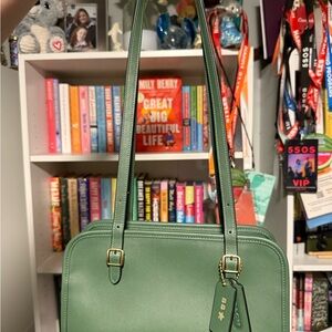 Coach Green Swing Zip